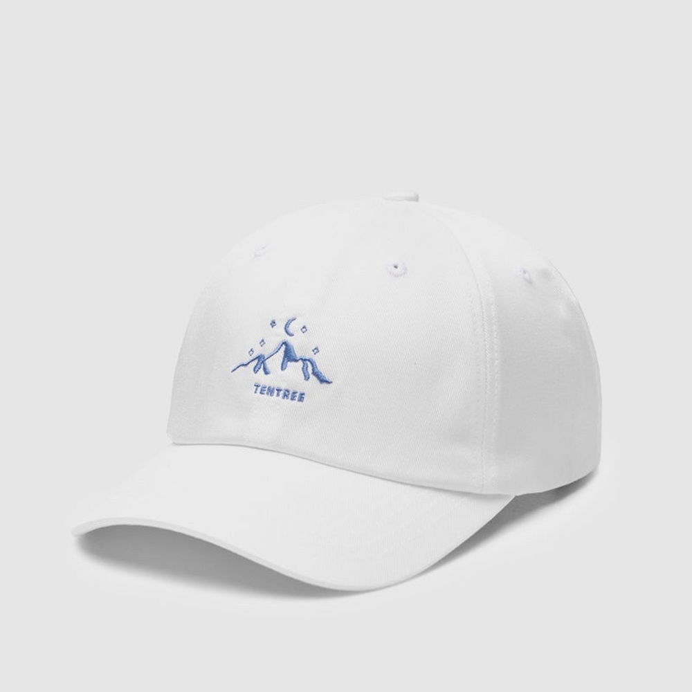 Tentree Mountain Peak Hat Undyed Atlantic Blue TENCEL Lyocell Baseball Cap NWT